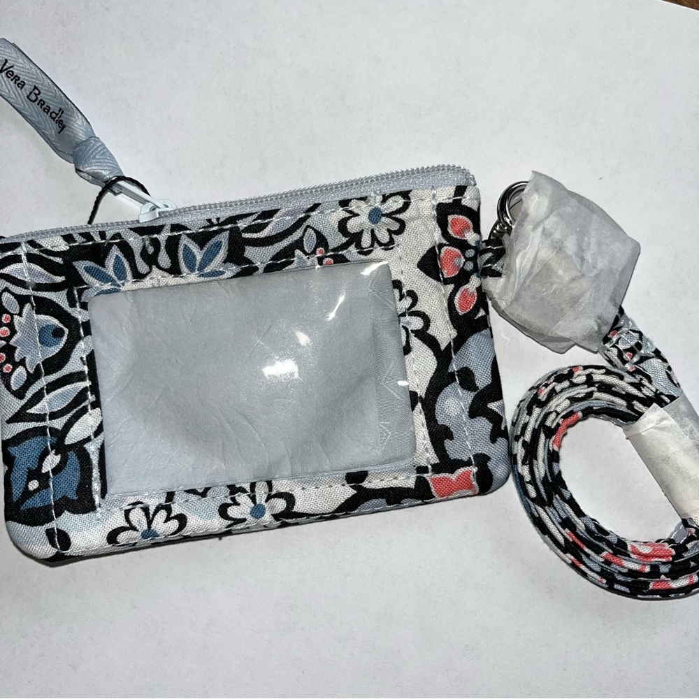 Vera Bradley Zip ID‎ & Lanyard Lisbon Medallion Pattern NWT